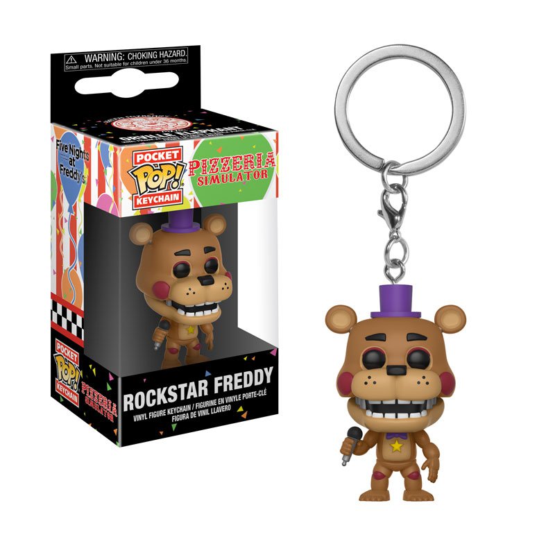Funko POP! keychain rockstar freddy five nights at freddy's llavero pocket figure toy