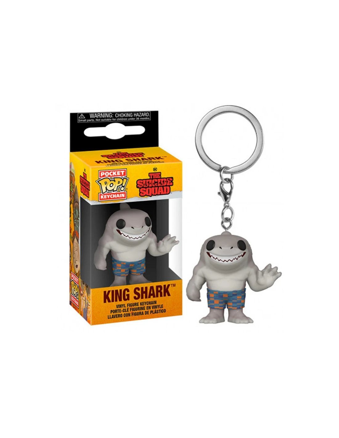 Funko POP! keychain dc comics the suicide squad king shark llavero pocket figure toy