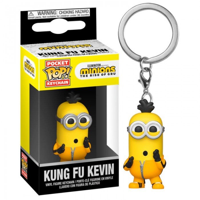 Funko POP! keychain kung fu kevin minions llavero pocket figure toy