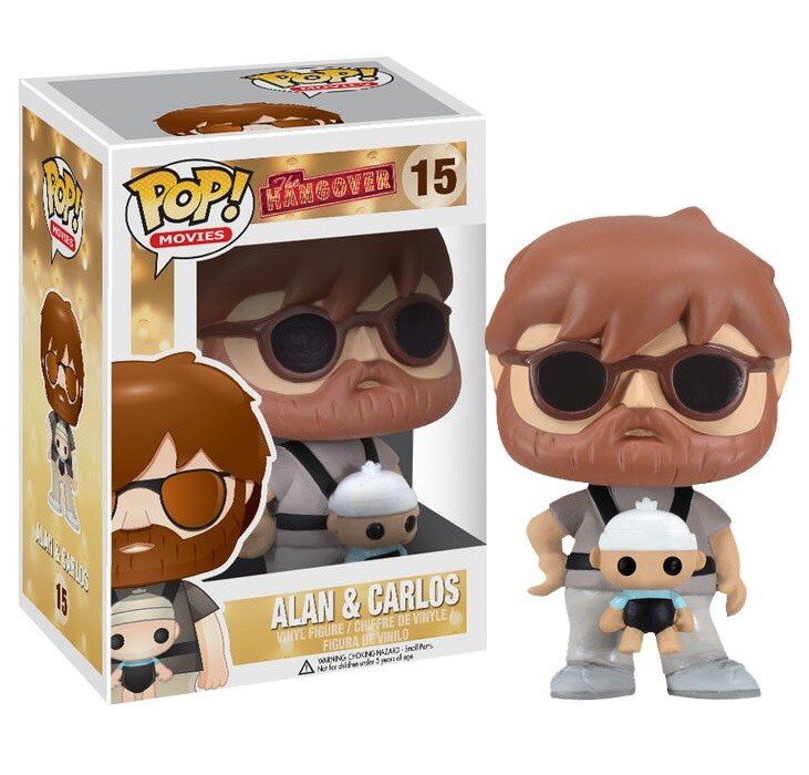 Funko Pop 15  resacon en las vegas the hangover Alan with Baby Carlos figure figura tv toy toys