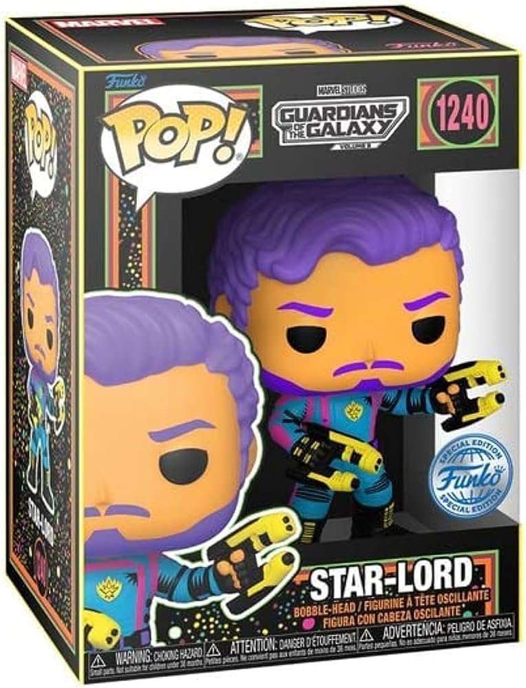 Funko Pop! 1240 Blacklight Star-Lord Marvel Guardianes de la Galaxia Vol. 3 figure