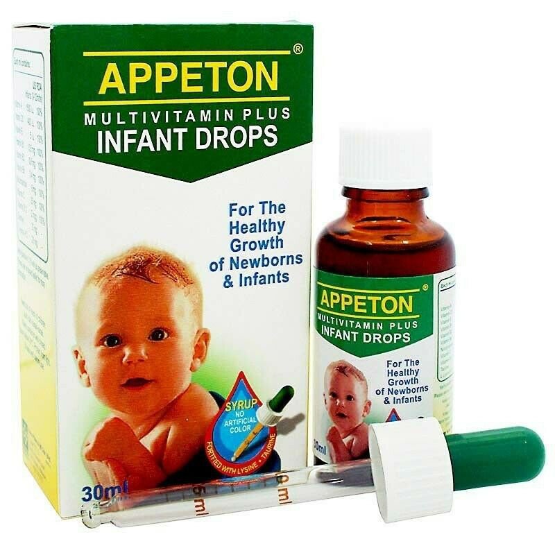Appeton Multivitamin Plus Infant Drops 30ml Increase Baby Appetite Free