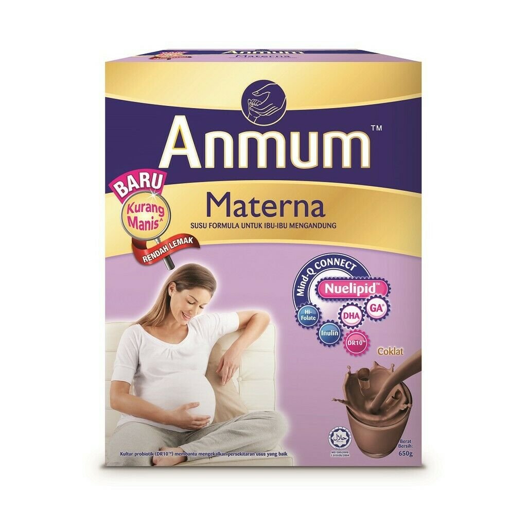 1x Anmum Materna Milk 650g For Pregnant Woman Original/Chocolate Flavour