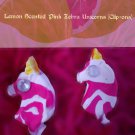 Lemon Scented Handmade Zebra Unicorn Earrings
