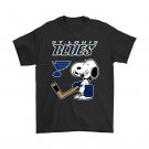 St. Louis Blues Ice Hockey Broken Teeth Snoopy T-Shirt Size S to 3XL
