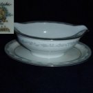 Noritake Margaret 1 Gravy Boat with Underplate