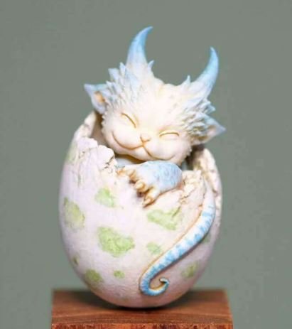 Dragon Egg Unpainted Model Kit