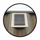 Big Air 45 Louvered Gable Vent (2 Pack) Prevents Condensation and Heat in New and Used Sea Cans