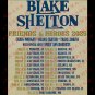 BLAKE SHELTON HITS THE ROAD WITH HIS &acirc;��FRIENDS & HEROES&acirc;�� 2025 TOUR T-Shirt All Size Adult S-5XL