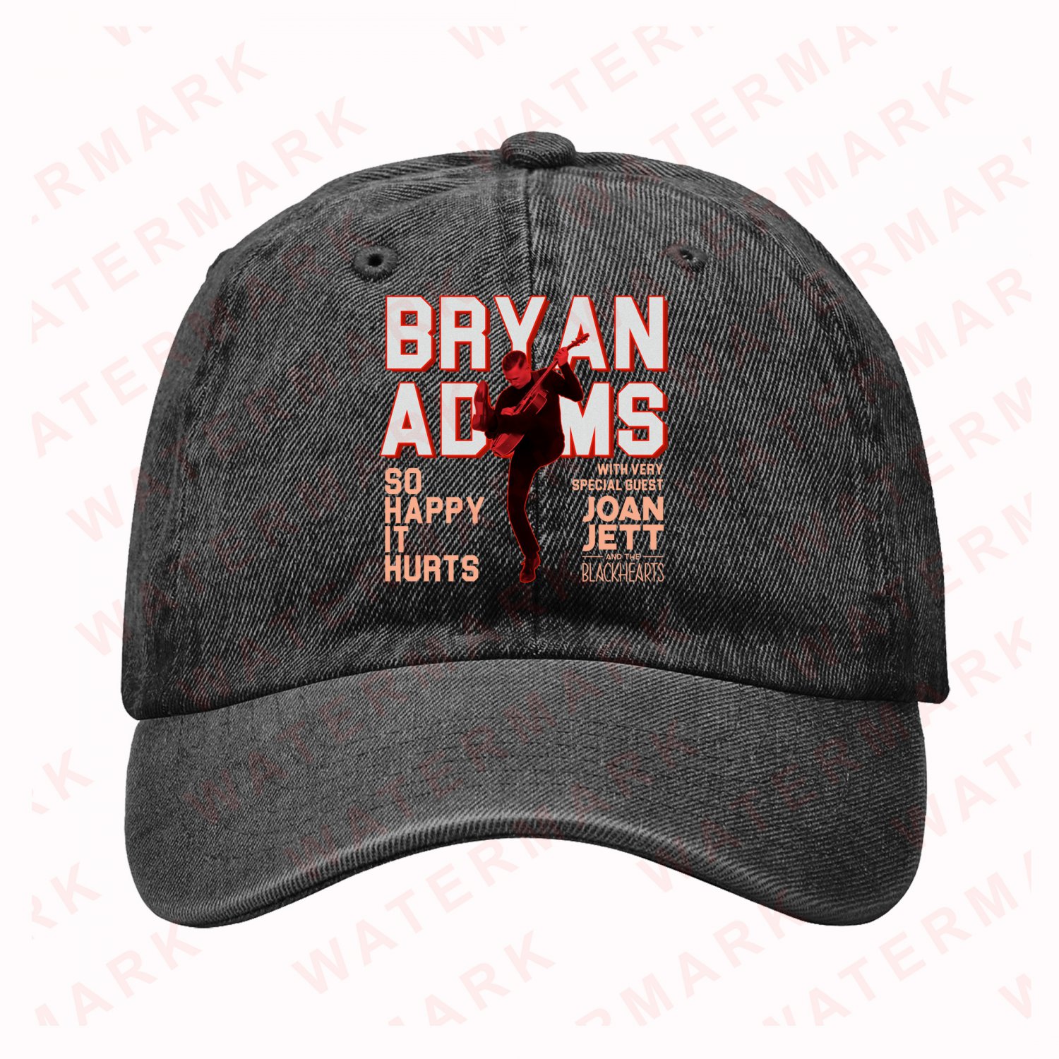 BRYAN ADAMS SO HAPPY IT HURTS ON TOUR 2025 Denim Hat Cap