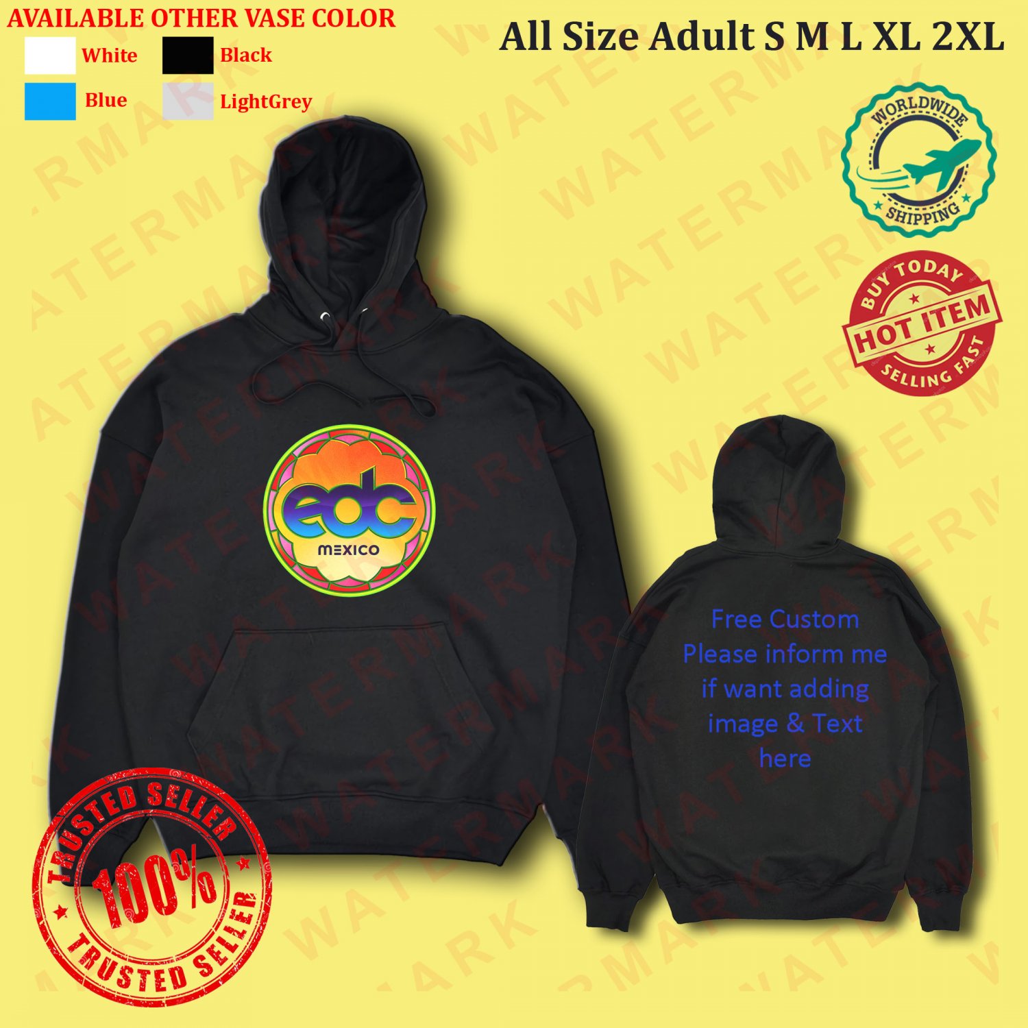 ELECTRIC DAISY CARNIVAL (EDC) MEXICO MUSIC FESTIVAL 2025 Hoodie