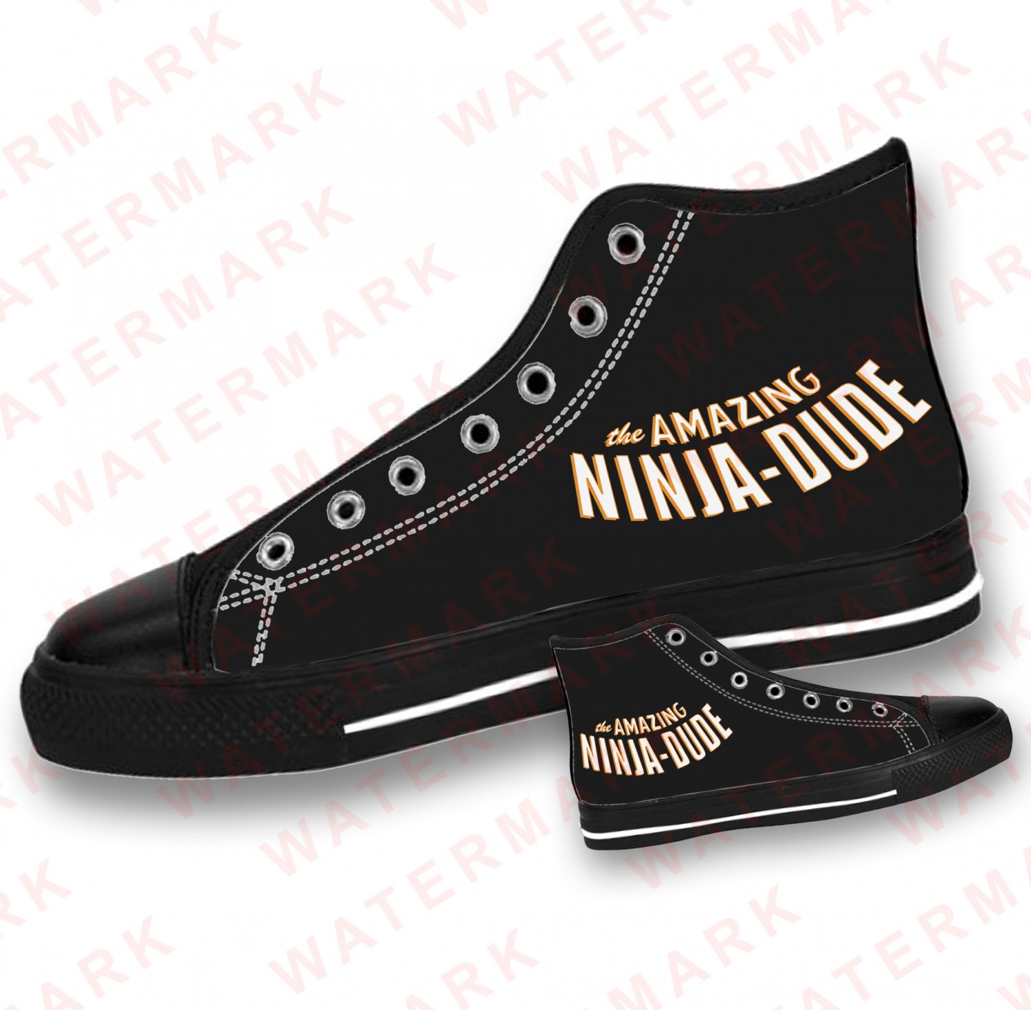 3 AMAZING NINJA DUDE COMIC COVER Shoes