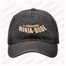3 AMAZING NINJA DUDE COMIC COVER Denim Hat Cap