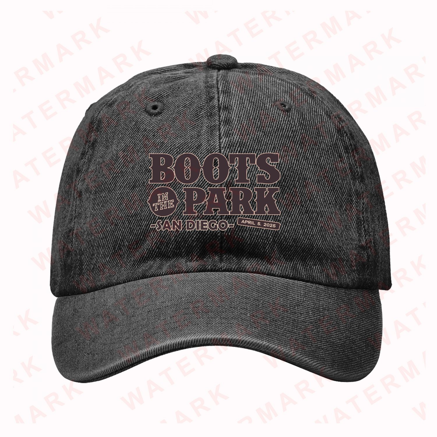 BOOTS IN THE PARK SAN DIEGO MUSIC FESTIVAL 2025 Denim Hat Cap