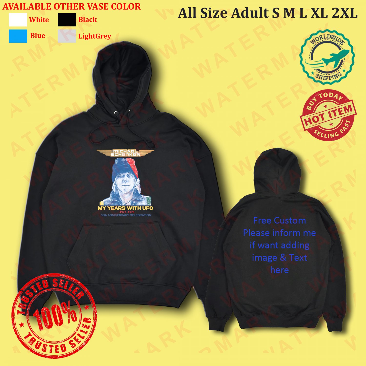 MICHAEL SCHENKER MY YEARS WITH UFO TOUR 2025 Hoodie