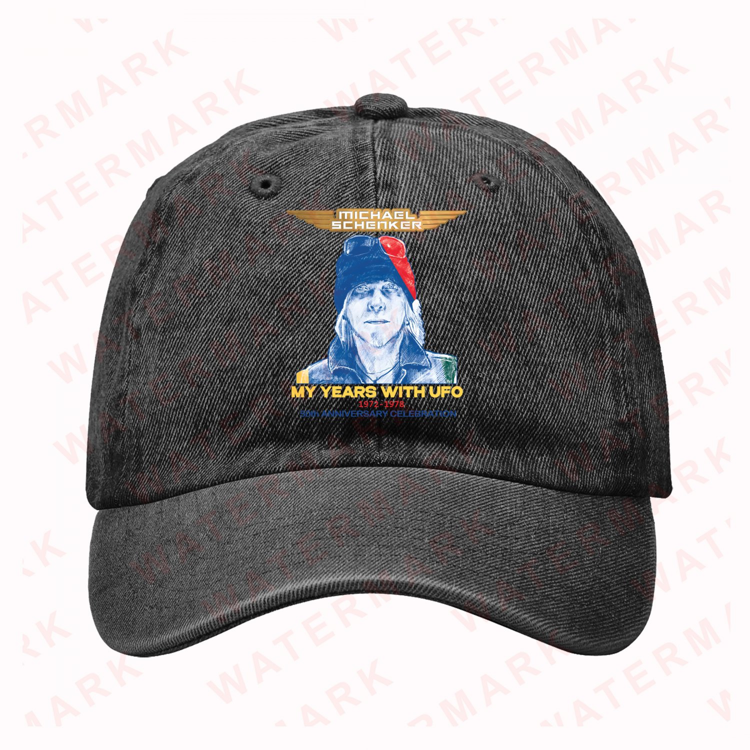 MICHAEL SCHENKER MY YEARS WITH UFO TOUR 2025 Denim Hat Cap