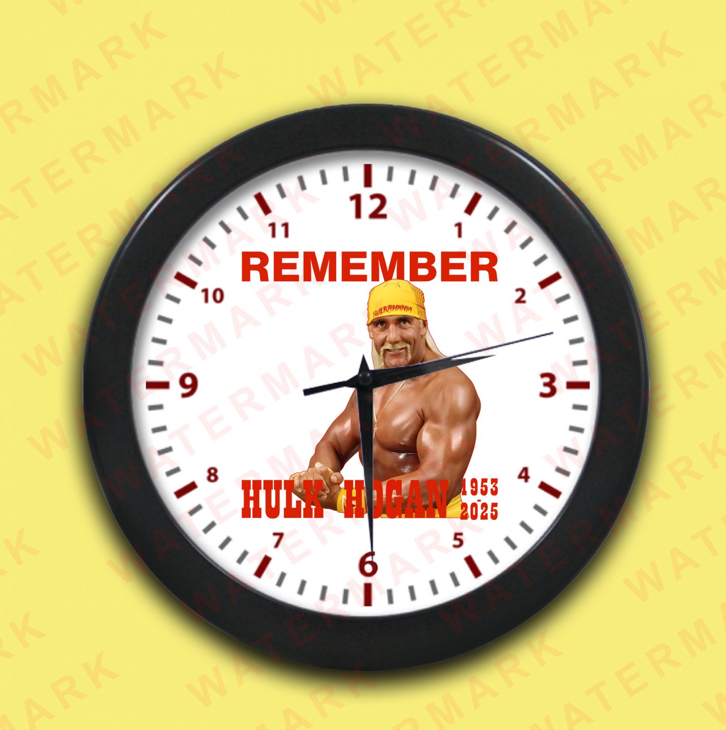 1 R.I.P HULK HOGAN Wall Clocks