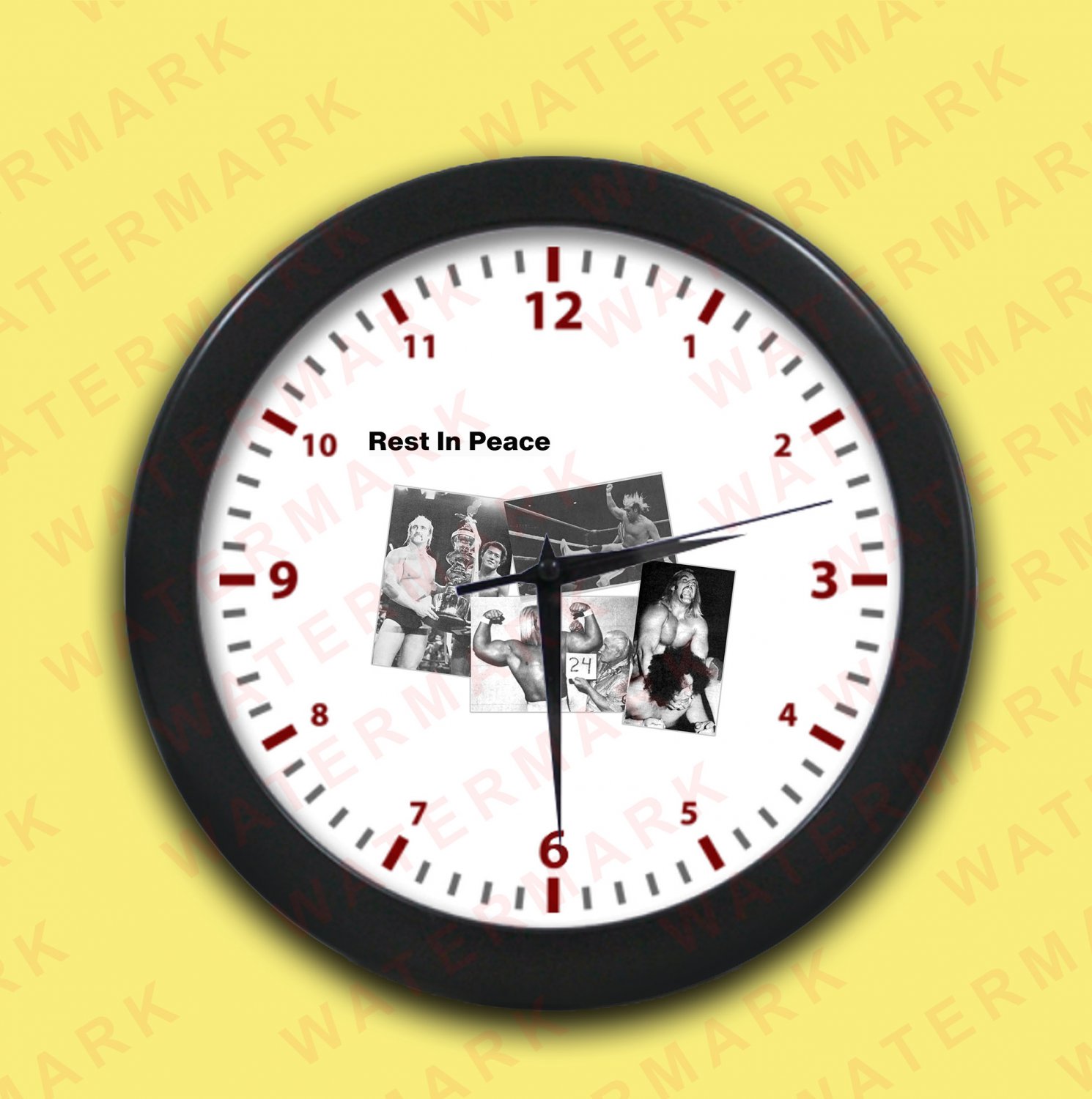 2 R.I.P HULK HOGAN Wall Clocks