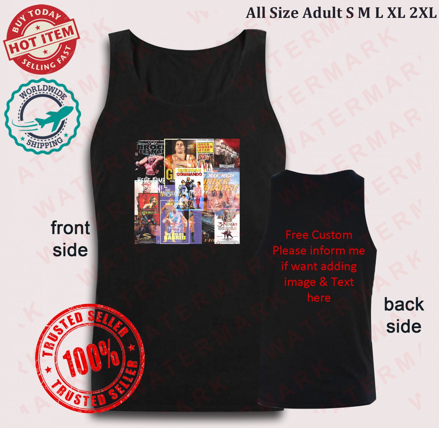 3 R.I.P HULK HOGAN Tank top