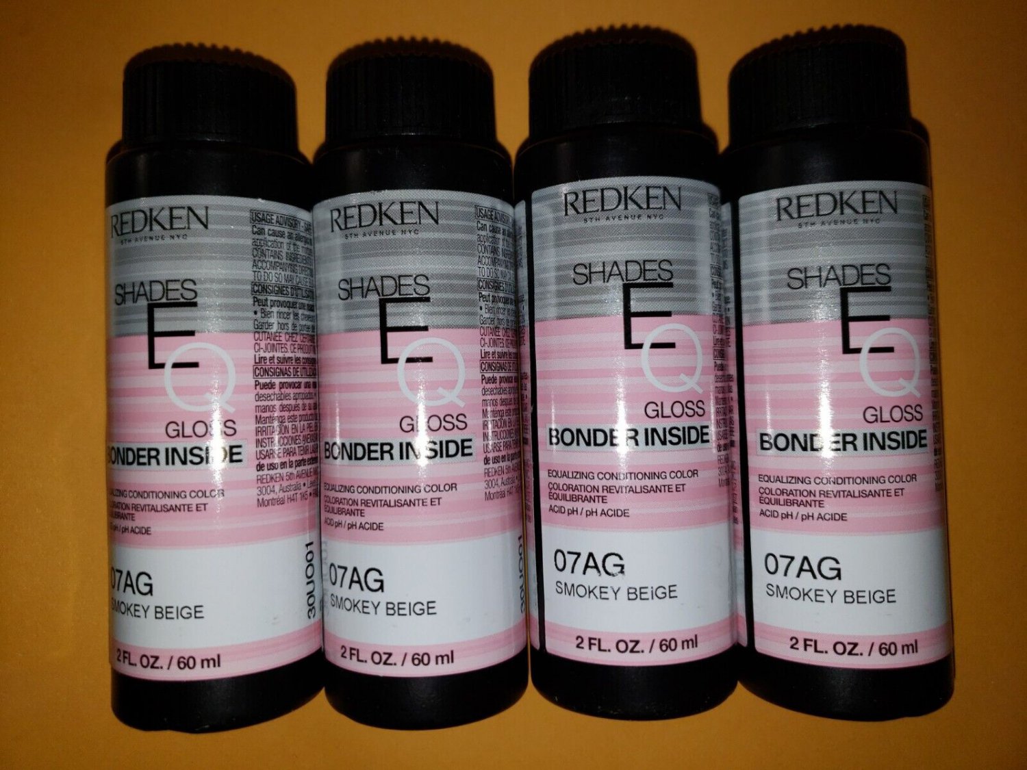 Redken Shades EQ 07AG Smokey Beige x 4