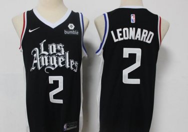 Los Angeles Clippers Kawhi Leonard Nike City Edition Black NBA Jersey