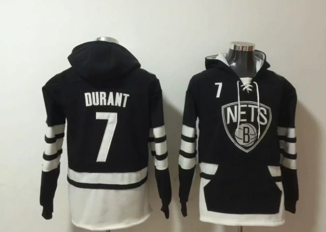 Brooklyn Nets #7 Kevin Durant Basketball Hoodie Black