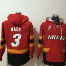 Miami Heat #3 Dwyane Wade Hoodies Red