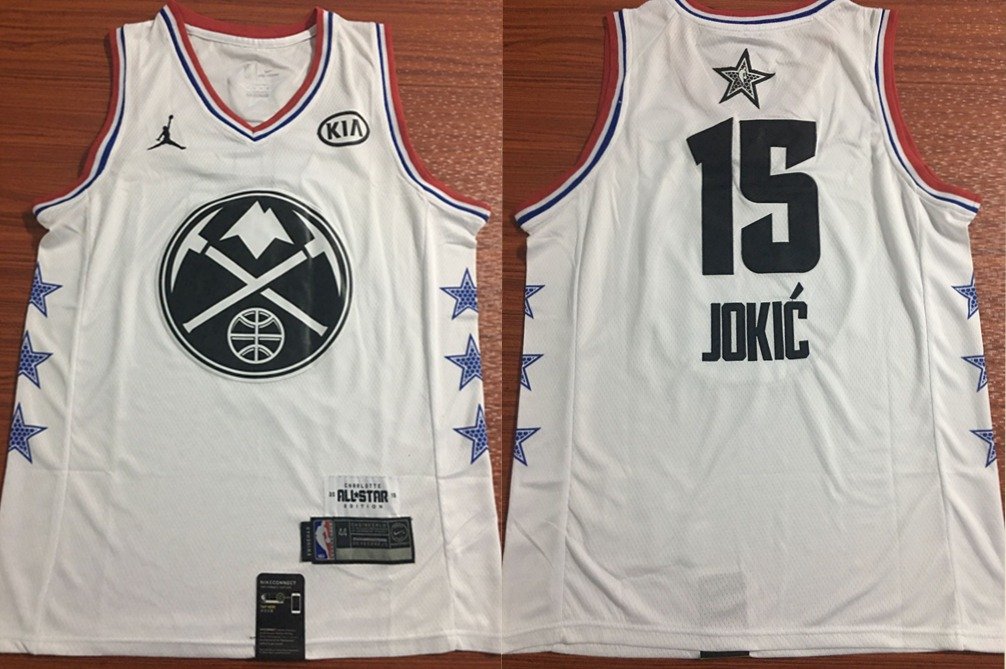 NWT Nike Nikola Jokic #15 Denver Nuggets 2023 All Star NBA Jersey DX6328  512