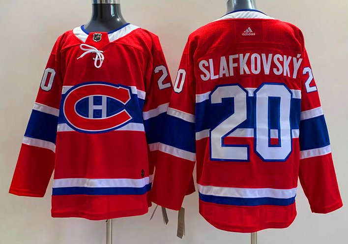 Juraj Slafkovský Montreal Canadiens Hockey Jersey Size 52 Red