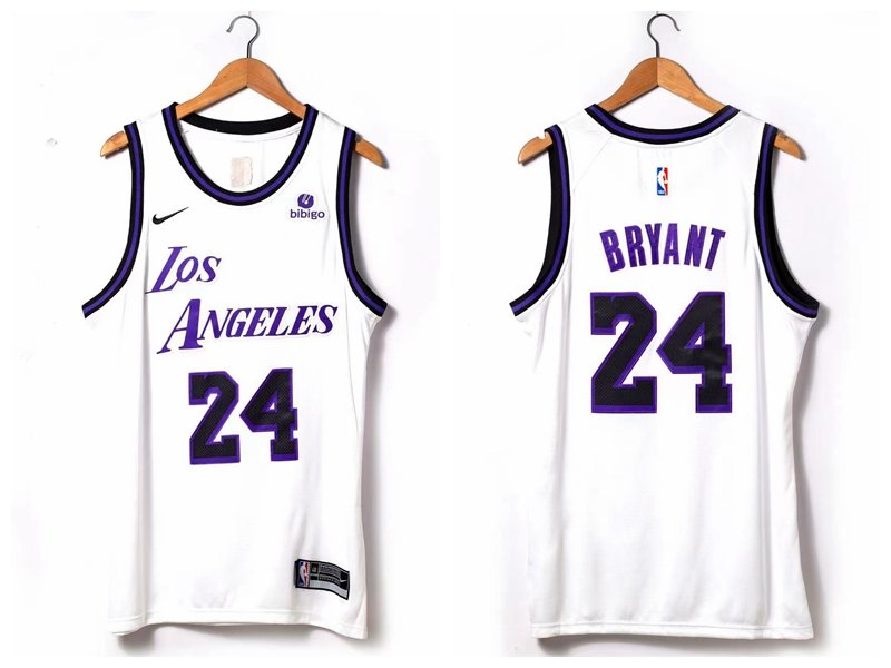 Los Angeles Lakers Kobe Bryant 22-23 White Jersey