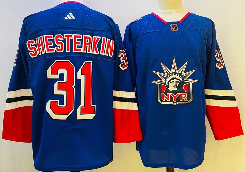 jerseys New York Rangers #31 Igor Shesterkin 2023 Reverse Jersey Blue