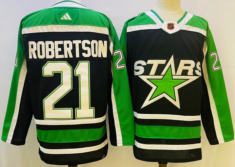 Brand New Dallas Stars Blackout Jersey Jason Robertson Size 52 (L)