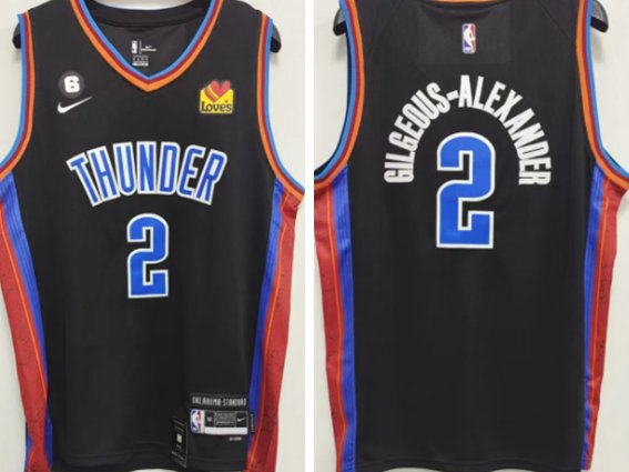 Oklahoma City Thunder #2 Gilgeous-Alexander 2022-23 City Jersey Black