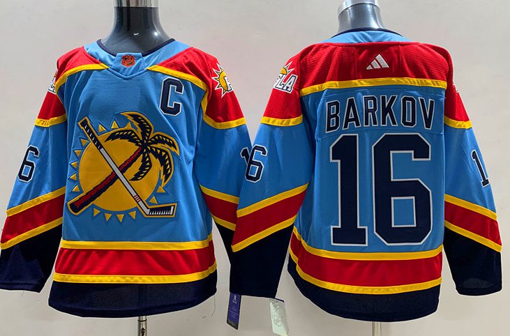 Florida Panthers #16 Aleksander Barkov 2023 Reverse Jersey Blue