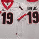 Georgia Bulldogs #19 Brock Bowers jerseys White