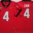Georgia Bulldogs #4 James Cook jerseys Red