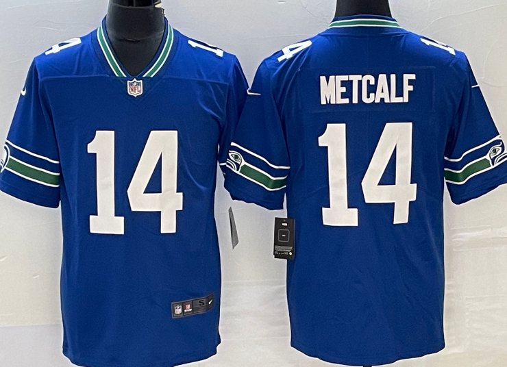 Dk Metcalf Seattle Seahawks 14 Black And White Vapor Limited Jersey -  Allprintify