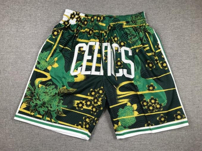 Boston Celtics Rabbit Year Throwback Short Green