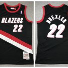 Portland Trail Blazers #22 Trail Drexler Throwback Jersey Black
