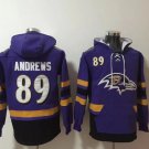 Baltimore Ravens #89 Mark Andrews Hoodies Purple