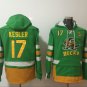 Classic Anaheim Ducks 17 Ryan Kesler Ice Hoodies Hockey Jersey Green