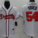 Atlanta Braves #54 Max Fried Mlb Golden Brandedition Black Jersey