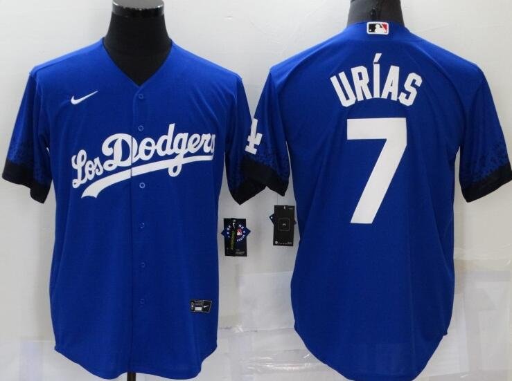 Los Angeles Dodgers Julio Urias #7 Gray Nike Mens Jersey Size In