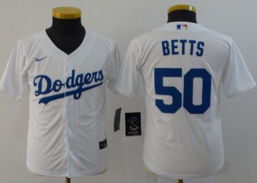 Los Angeles Dodgers Youth (8-20) Jersey #50 Mookie Betts