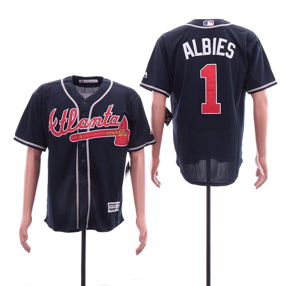 Men's Atlanta Braves - Ozzie Albies #1 Cool Base / FlexBase