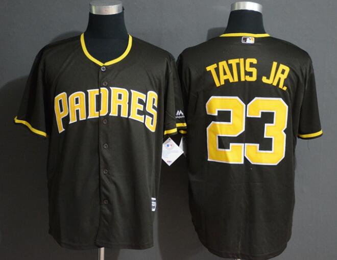 Padres 23 Fernando Tatis Jr Brown Cool Base Jersey in 2023