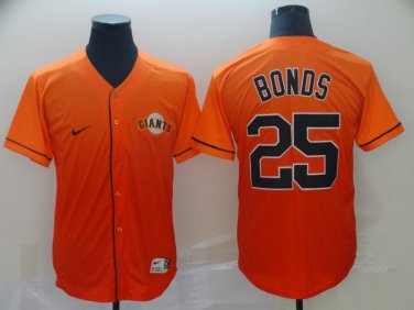 San Francisco Giants Barry Bonds 25 Orange MLB Drift Edition Jersey in 2023