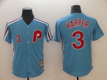 Bryce Harper Philadelphia Phillies Throwback Jersey #3