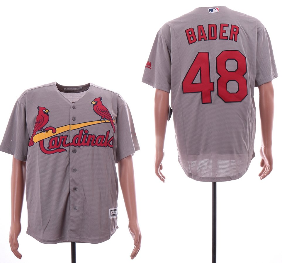 Replica Youth Harrison Bader Grey Road Jersey - #48 Baseball St. Louis  Cardinals Cool Base
