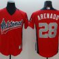 2018 MLB All-Star Scarlet #28 Nolan Arenado Home Run Derby National League Jersey